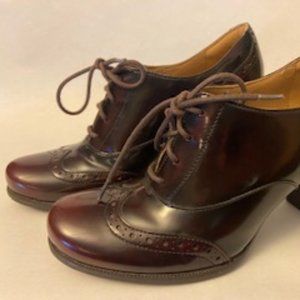 Clark's Artisan Ciera Brine Leather Oxford Heels